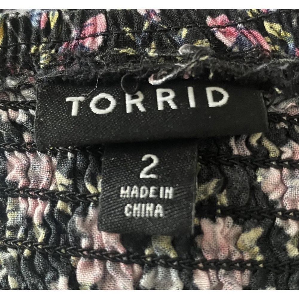 Torrid Challis Off-Shoulder Skater Dress Women’s Size 2 (634) - Picture 5 of 9